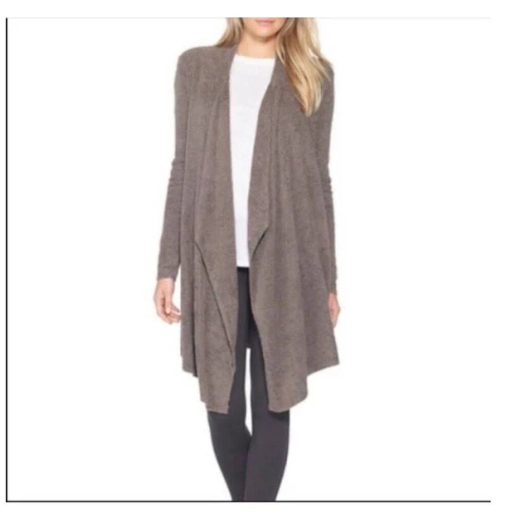 Barefoot dreams Bamboo Chic Lite brown cardigan size L/XL